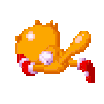 gif of Ray the Flying Squirrel running towards the left away from the viewer